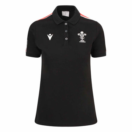 Wales Rugby Womens Polo 22/23 |Womens Polo Shirt | Macron WRU | Absolute Rugby