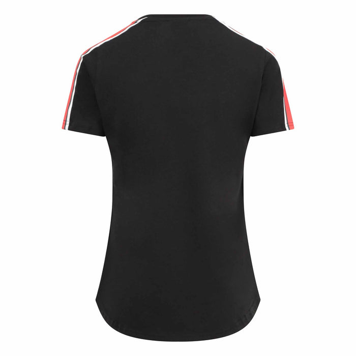 Wales Rugby Womens Travel T-Shirt 22/23 Black |T-Shirt | Macron WRU | Absolute Rugby