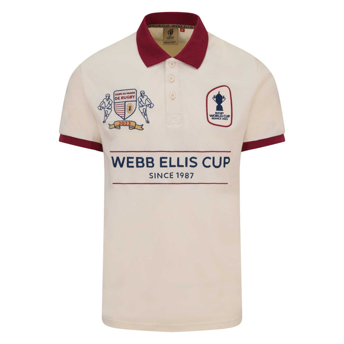 Webb Ellis Cup Crest Polo - Off White |Polo | Webb Ellis Cup | Absolute Rugby