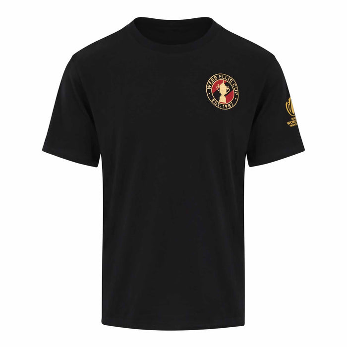 Webb Ellis Cup Crest T-Shirt - Black |T-Shirt | Webb Ellis Cup | Absolute Rugby