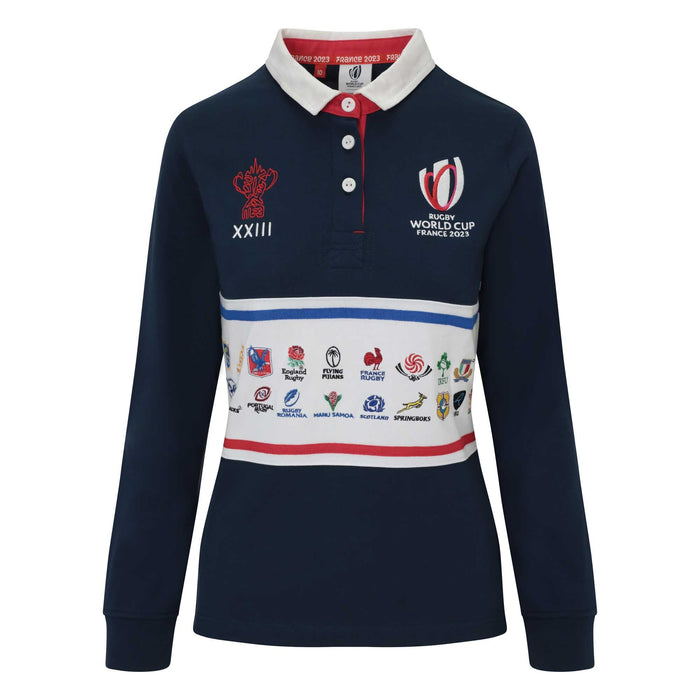 Women's 20 Unions L/S Stripe Rugby - Navy |Women's Rugby | 20 Unions | Absolute Rugby
