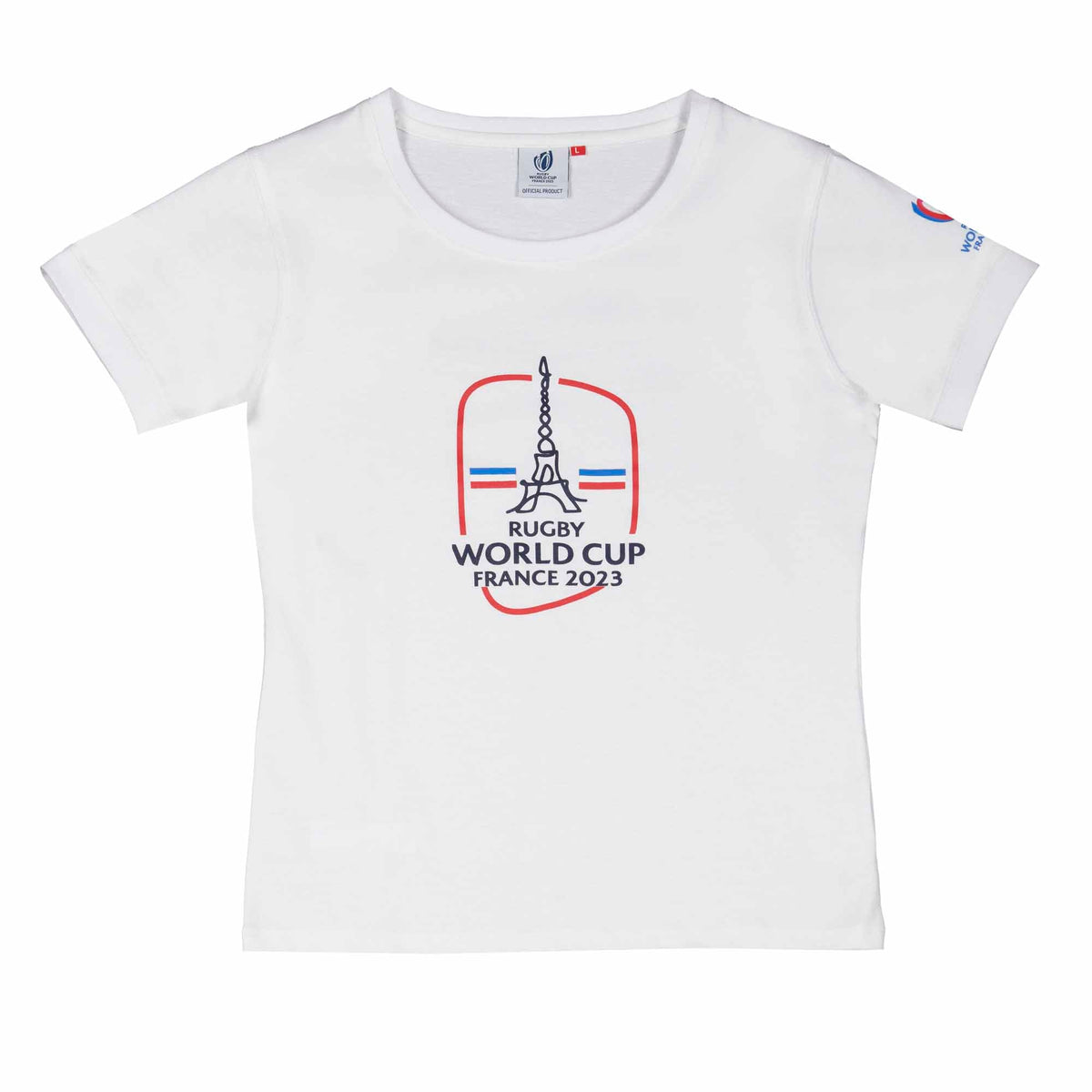 Women's Eiffel Tower T-Shirt - White |Women's T-Shirt | Rugby World Cup Collection | Absolute Rugby